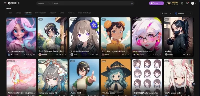 generador de avatar con IA - SraArt