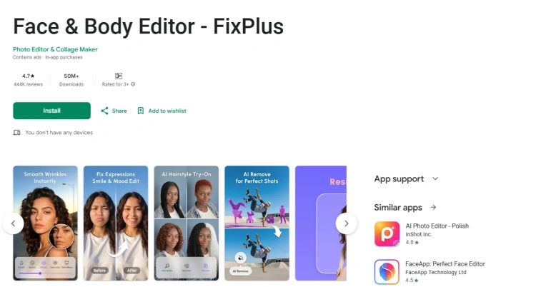 Face & Body Editor - AI Photo App