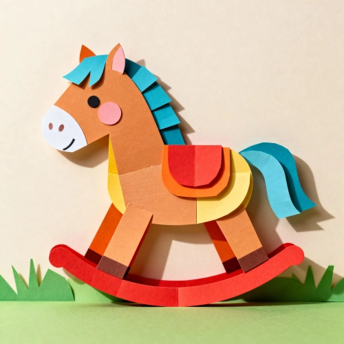 ハンドメイド感のある午年イラスト