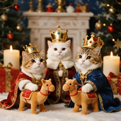 Os três gatos sábios