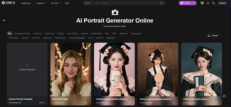 Gerador de retratos por IA