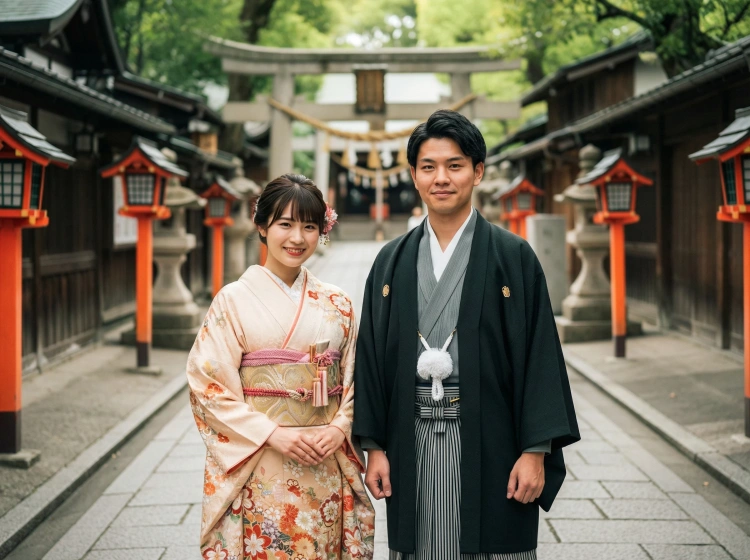 カップル 成人式写真