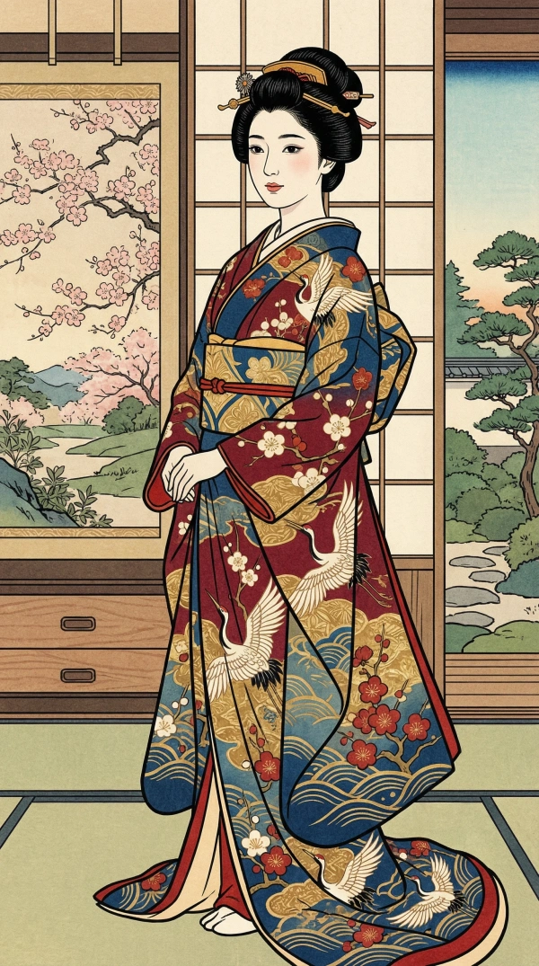 浮世絵 成人式写真