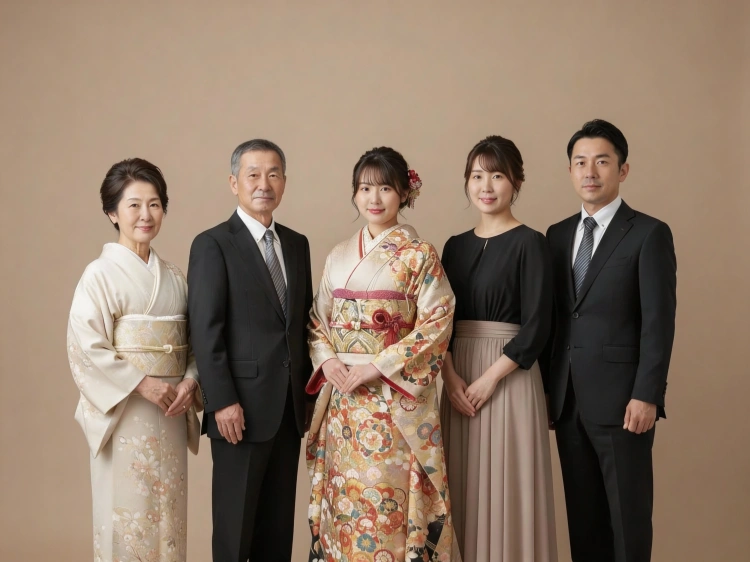 家族 成人式写真
