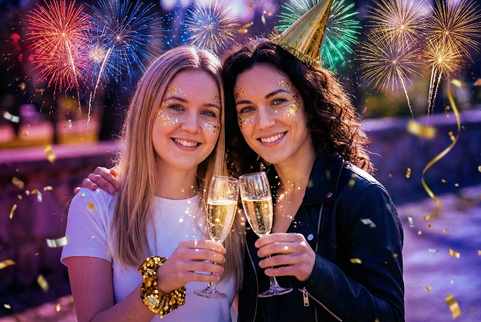 AI New Year Style Friendship Photo