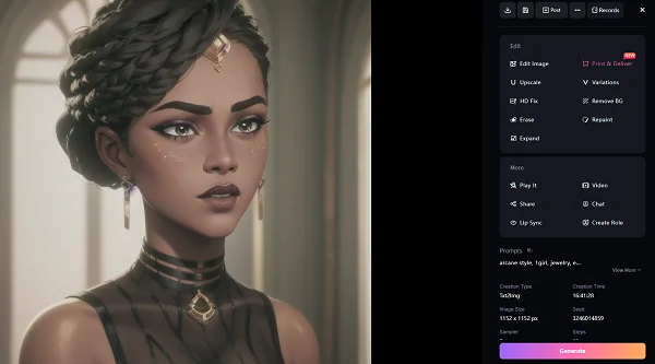 AI-generated gaming avatar