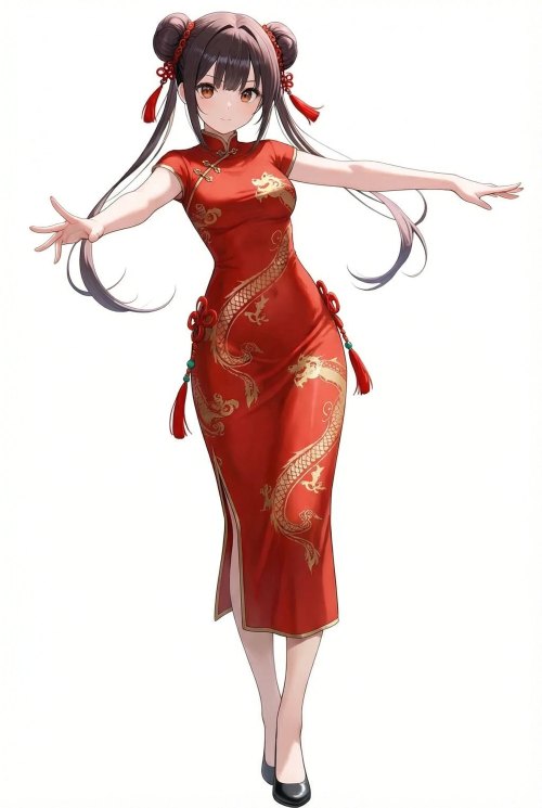 中華風美少女 立ち絵 プロンプト