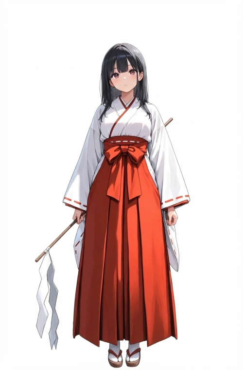 清らかな巫女 プロンプト