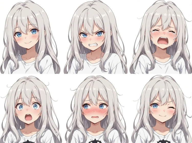 立ち絵の表情プロンプト