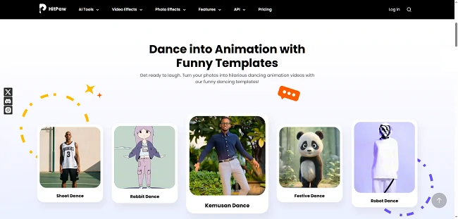 HitPaw gerador de dança ai online