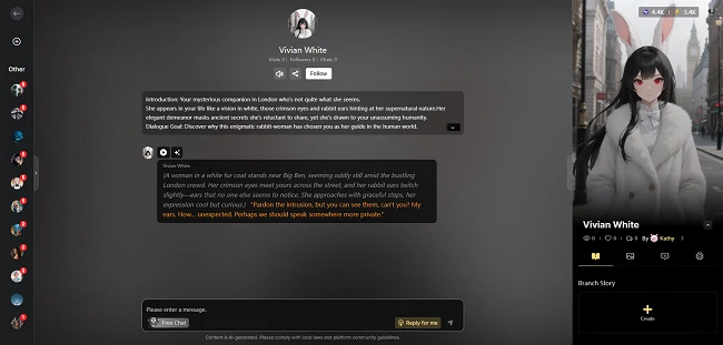 Chat with Your Furry Character