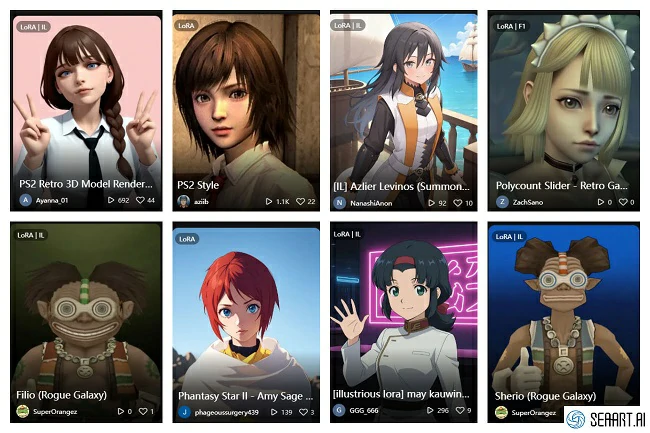 SeaArt PS2 AI Filter