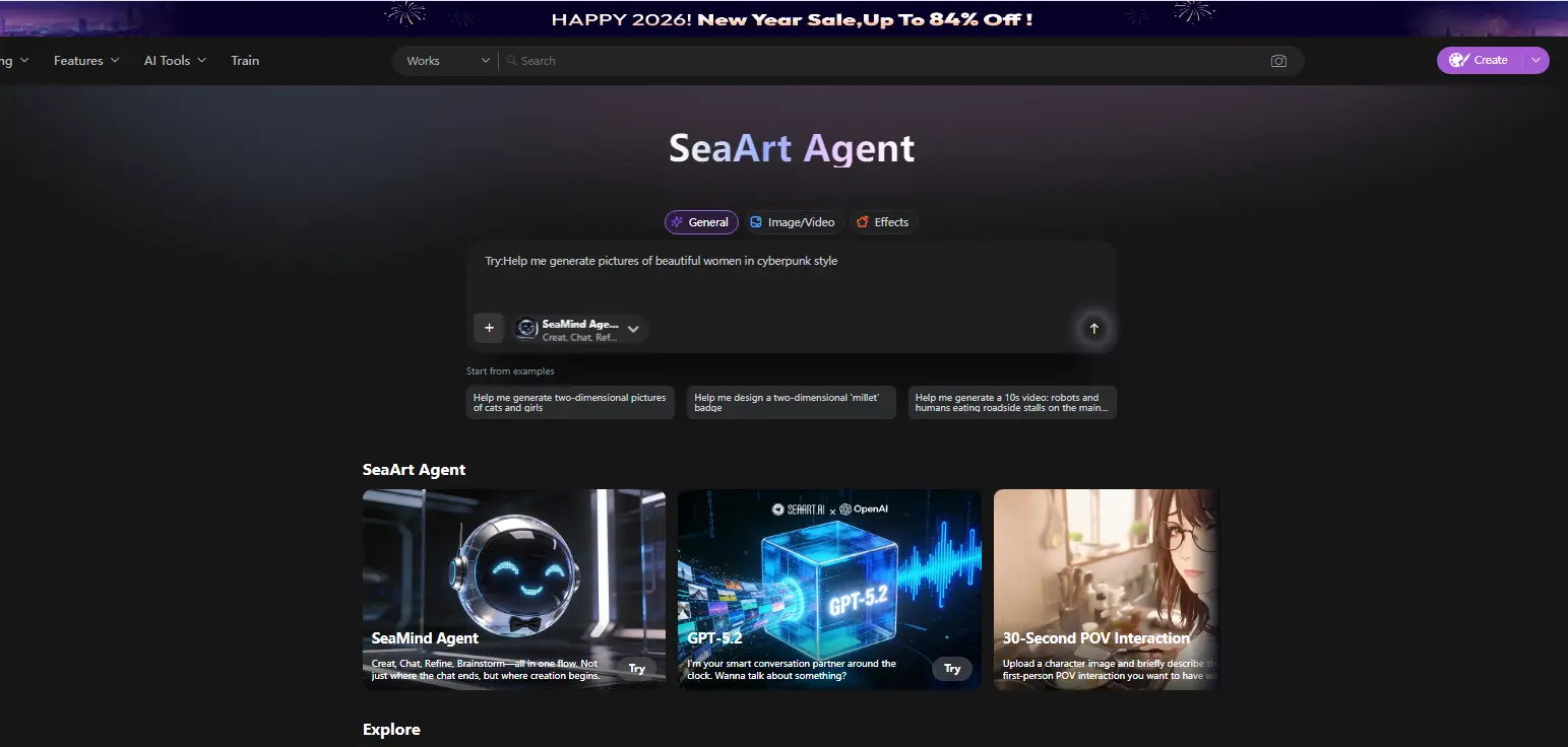 SeaArt AI agent
