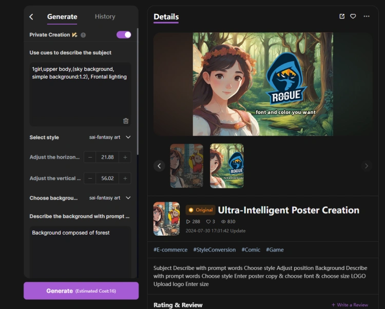 Ultra-Intelligent Poster Creation