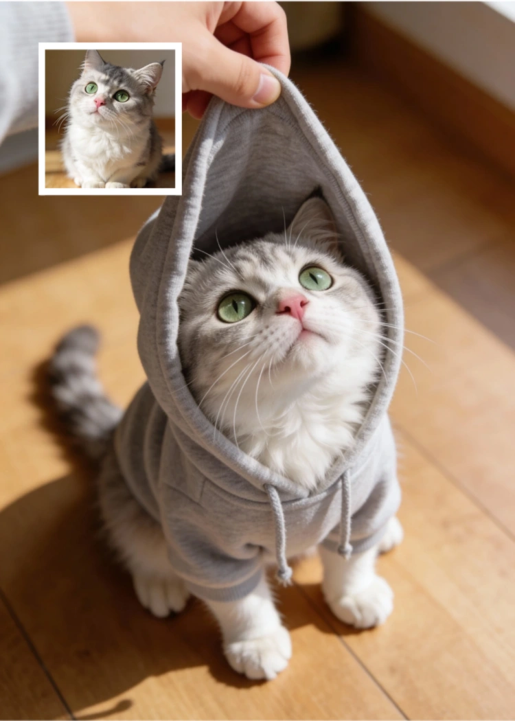 捕獲された猫写真