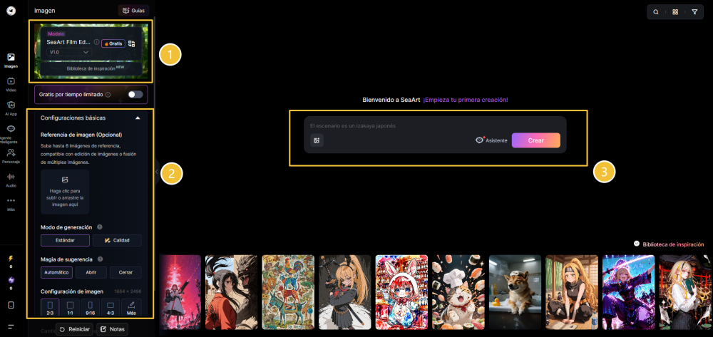 Guías completa para generar imagen con SeaArt AI
