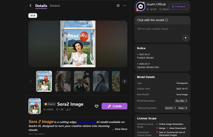 Sora 2 Image on SeaArt AI