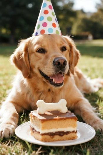 The birthday dog