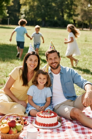 Outdoor birthday picnic