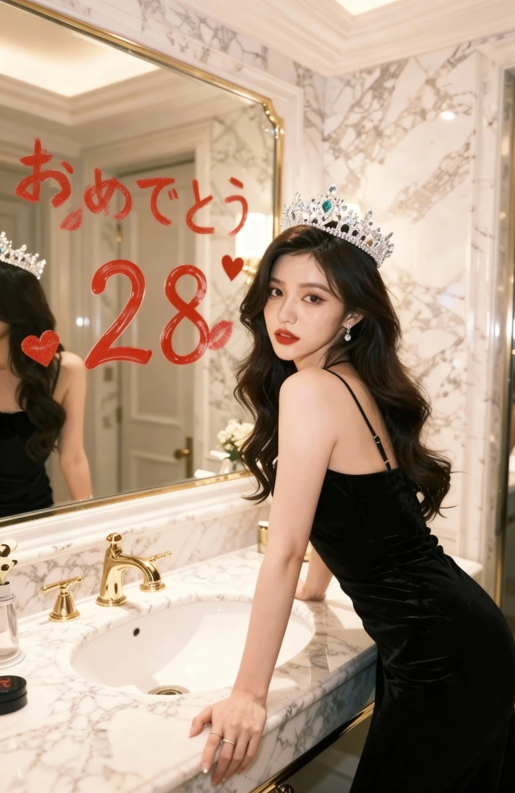 鏡越しの「映え」ショット