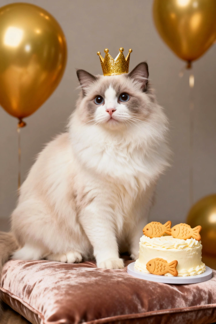 猫様のロイヤルなお祝い