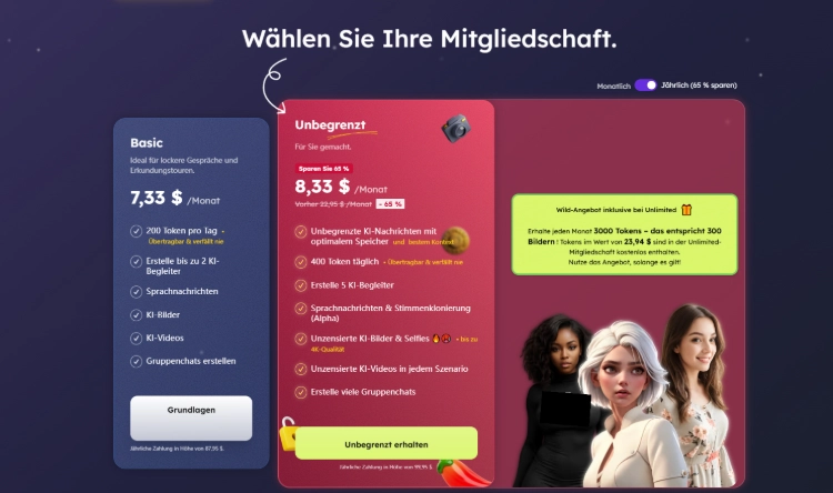 Preise von Nastia AI