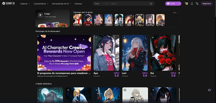 Chat de Personajes de SeaArt AI