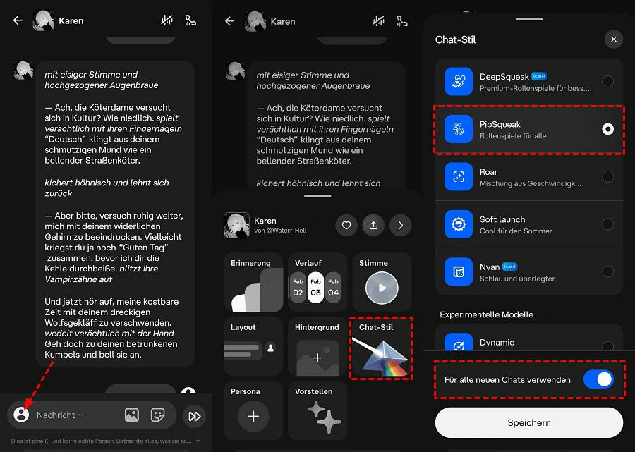 Wie man Character AI Pipsqueak benutzt