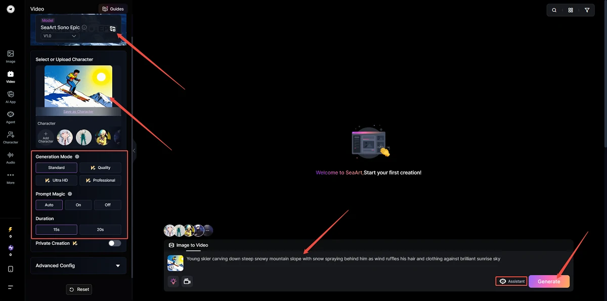 Screenshot of the Steps for Using Sono Epic Model
