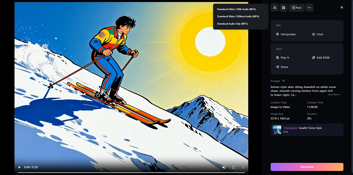 Preview this 20-Second AI Video