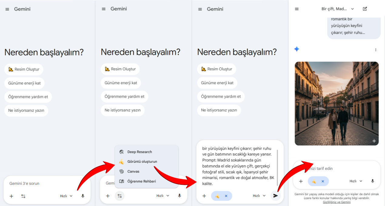 Gemini AI ile görsel oluşturmak