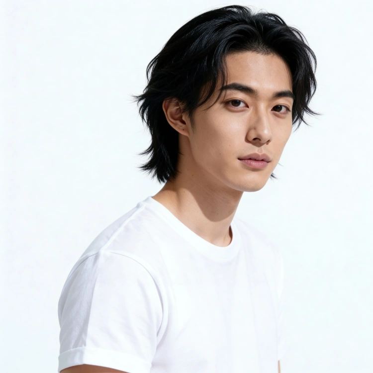 ミディアムヘア、耳にかかる長さ