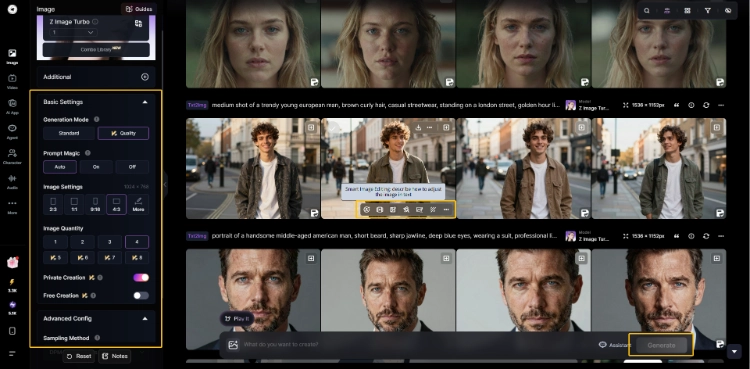 Generate AI Face with Control