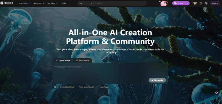 SeaArt AI HomePage