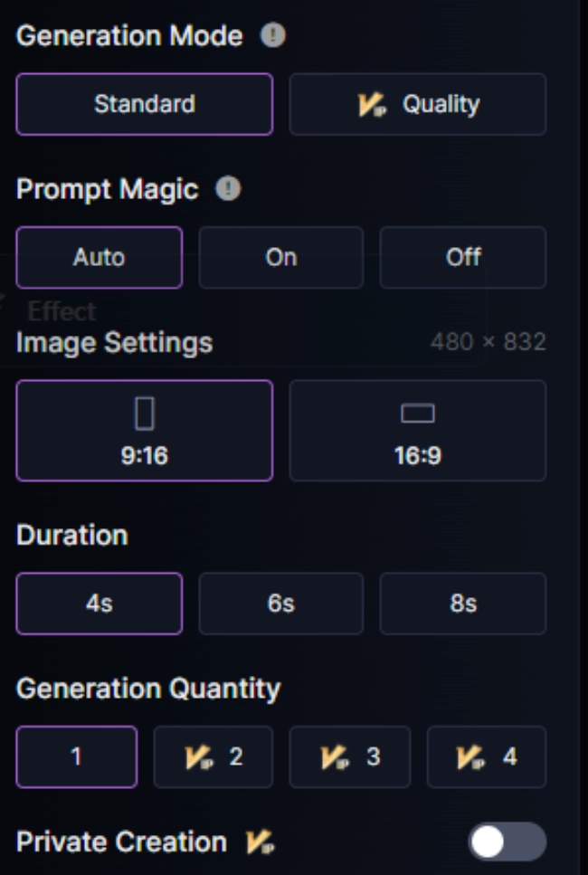 SeaArt Workflow Editing Page with Veo 3.1 model