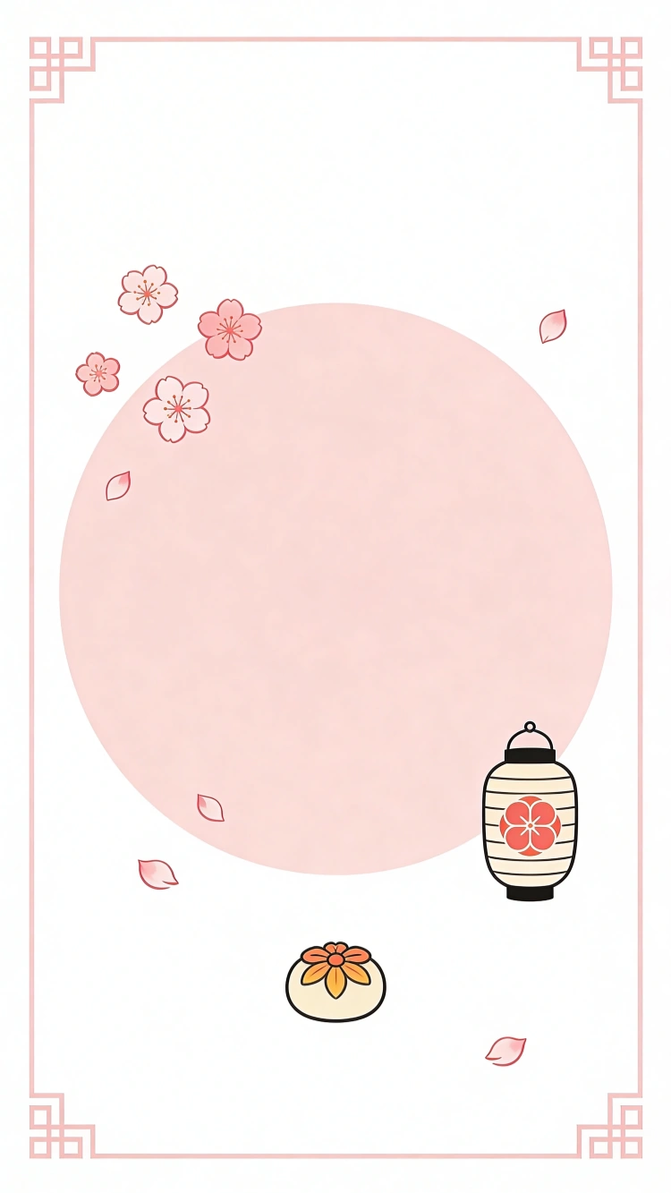 ひな祭りフレーム背景