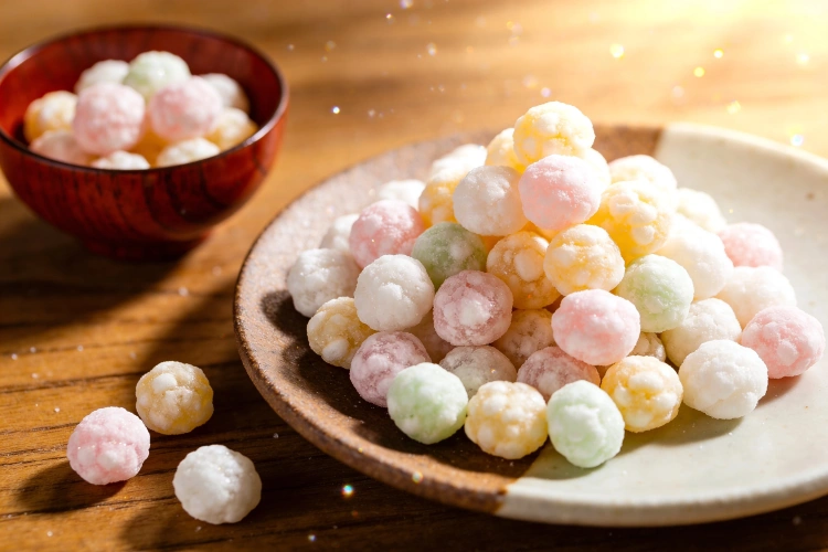 カラフルなひなあられ