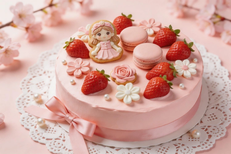 ひな祭りアイスケーキ