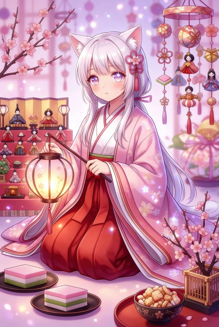 猫耳お雛様・ゆめかわファンタジー