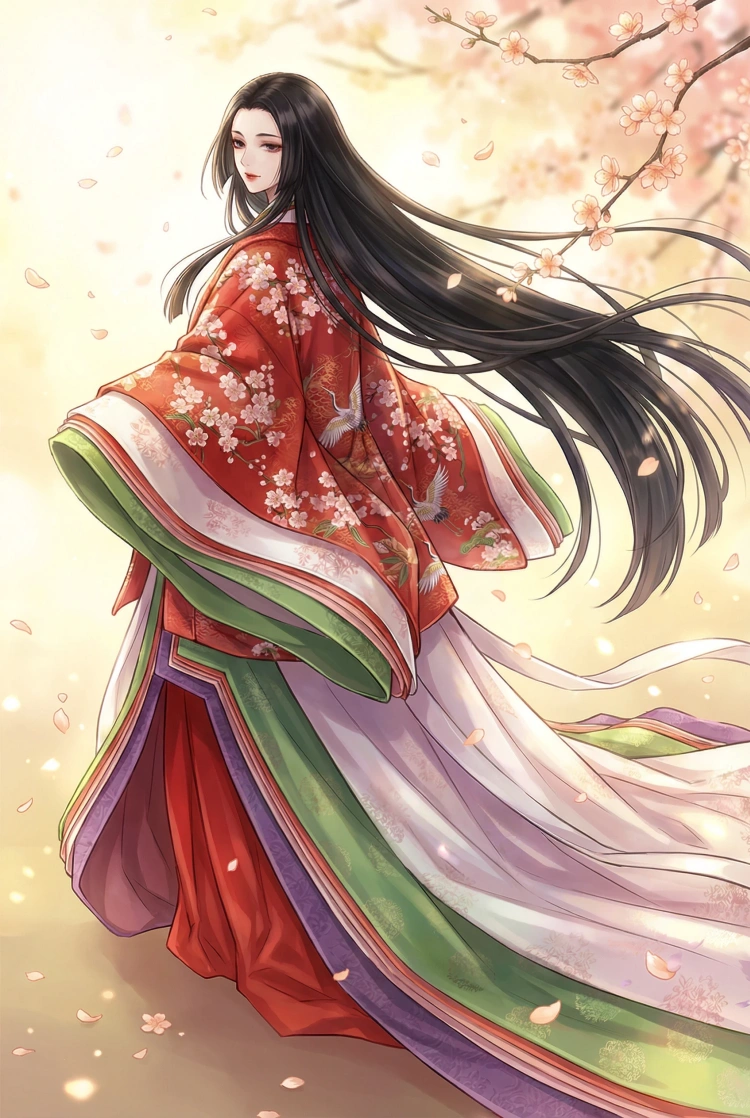 正統派・十二単の美少女