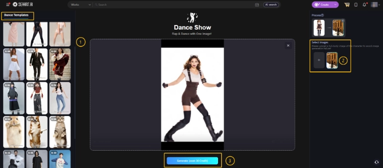 AI Dance Generator Online