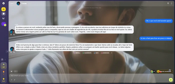 Converse com os personagens do Nastia