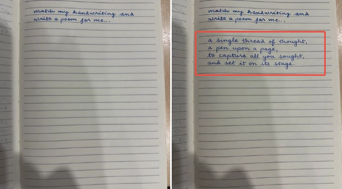 Nano Banana 2 Match Handwriting