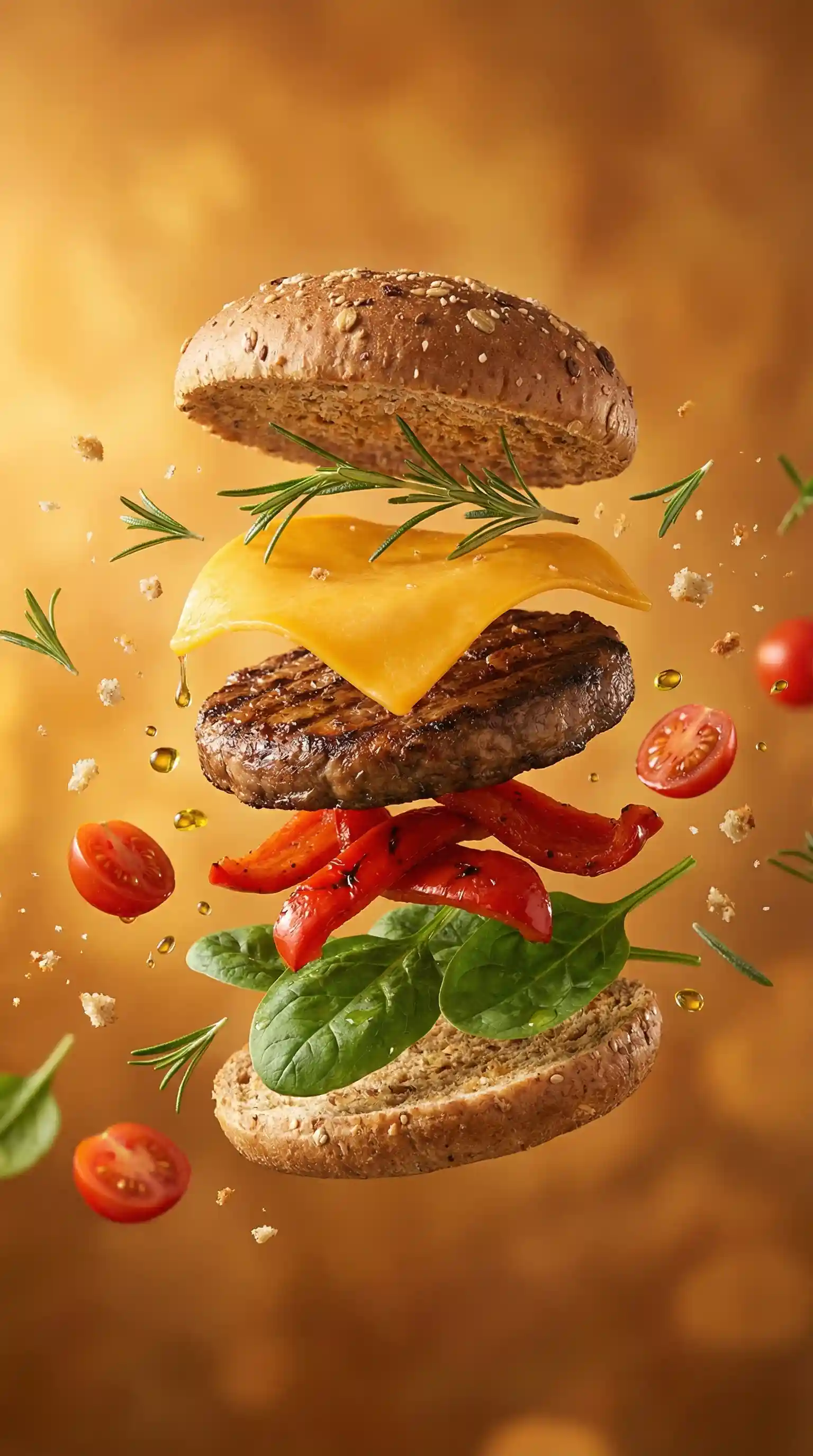 Toma de comida explotada