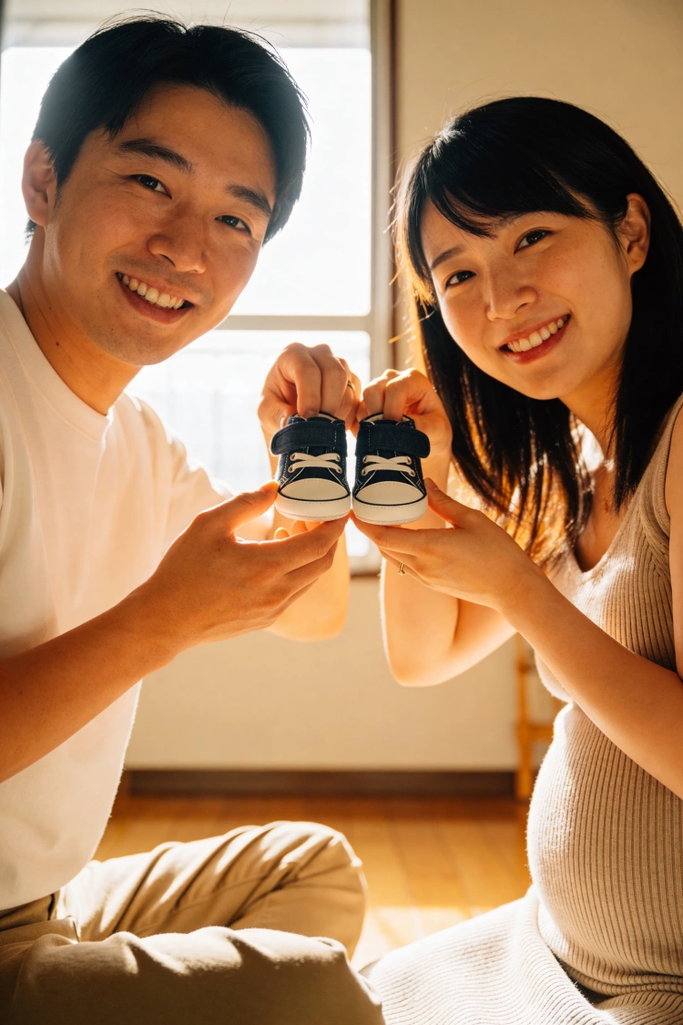 心温まるホームマタニティポートレート