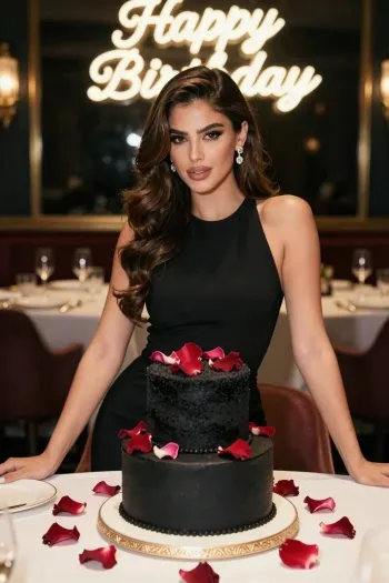 Dîner d'anniversaire glamour