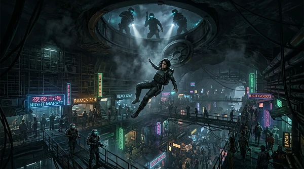 Cyberpunk Chase Story Roleplay