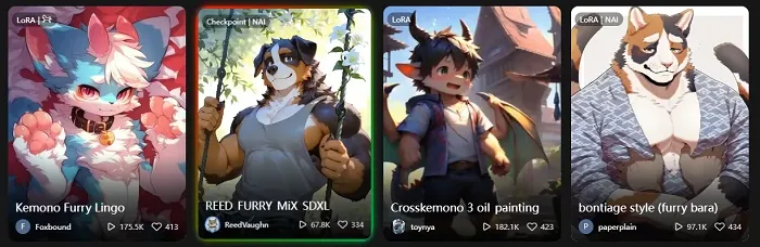 IA furry SeaArt AI