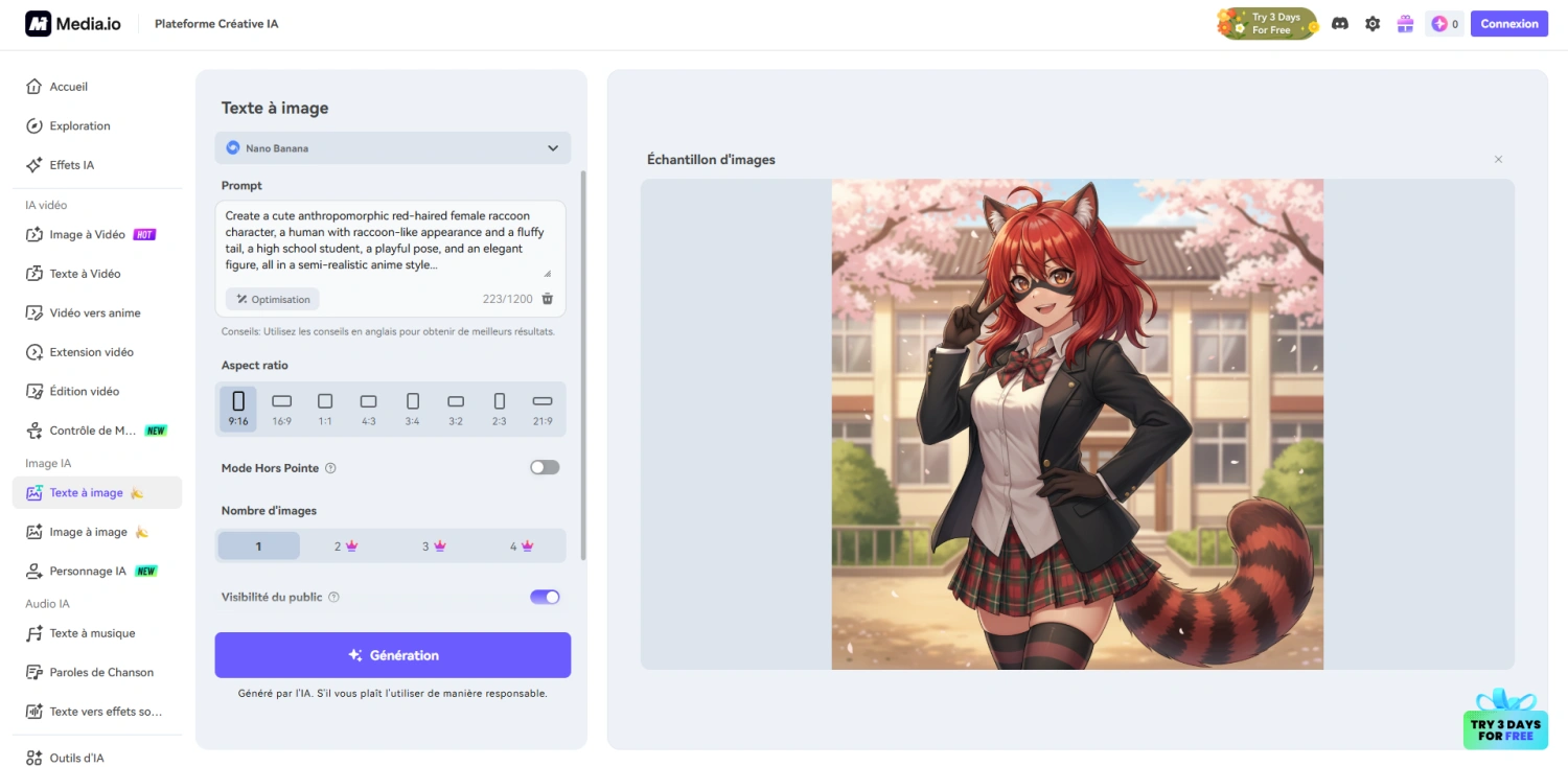 Générateur Furry AI Media.io