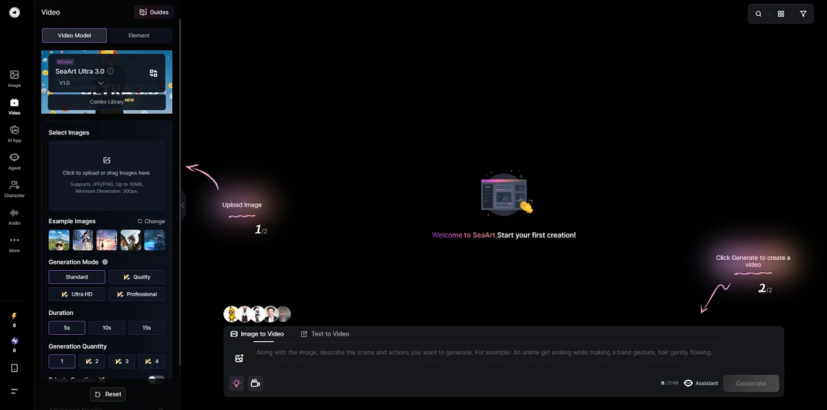 SeaArt AI Video Generator